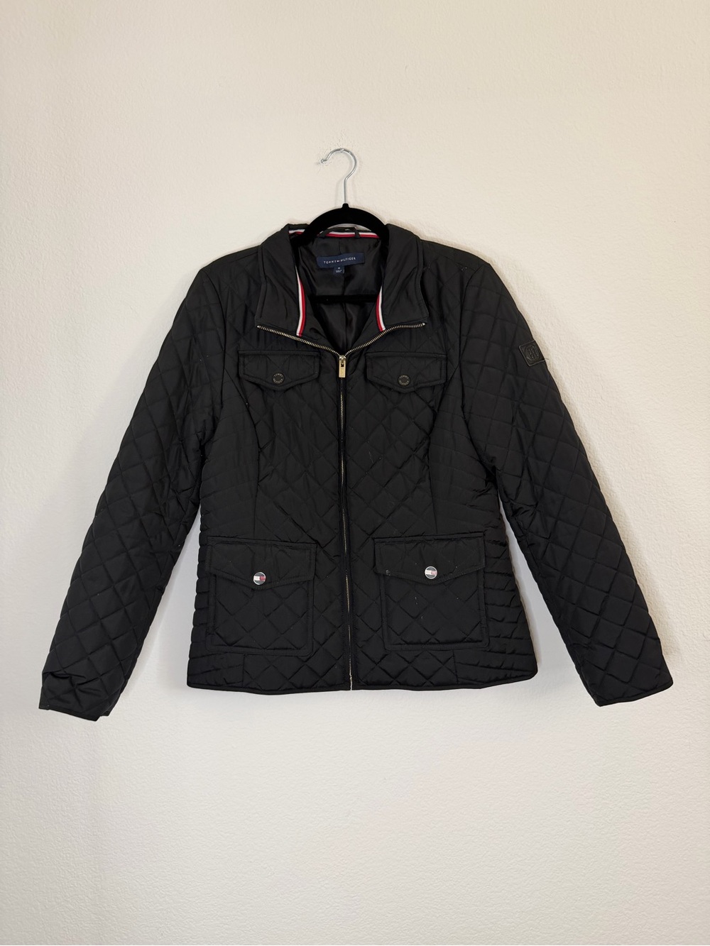 Tommy Hilfiger Women's Black Quilted Jacket